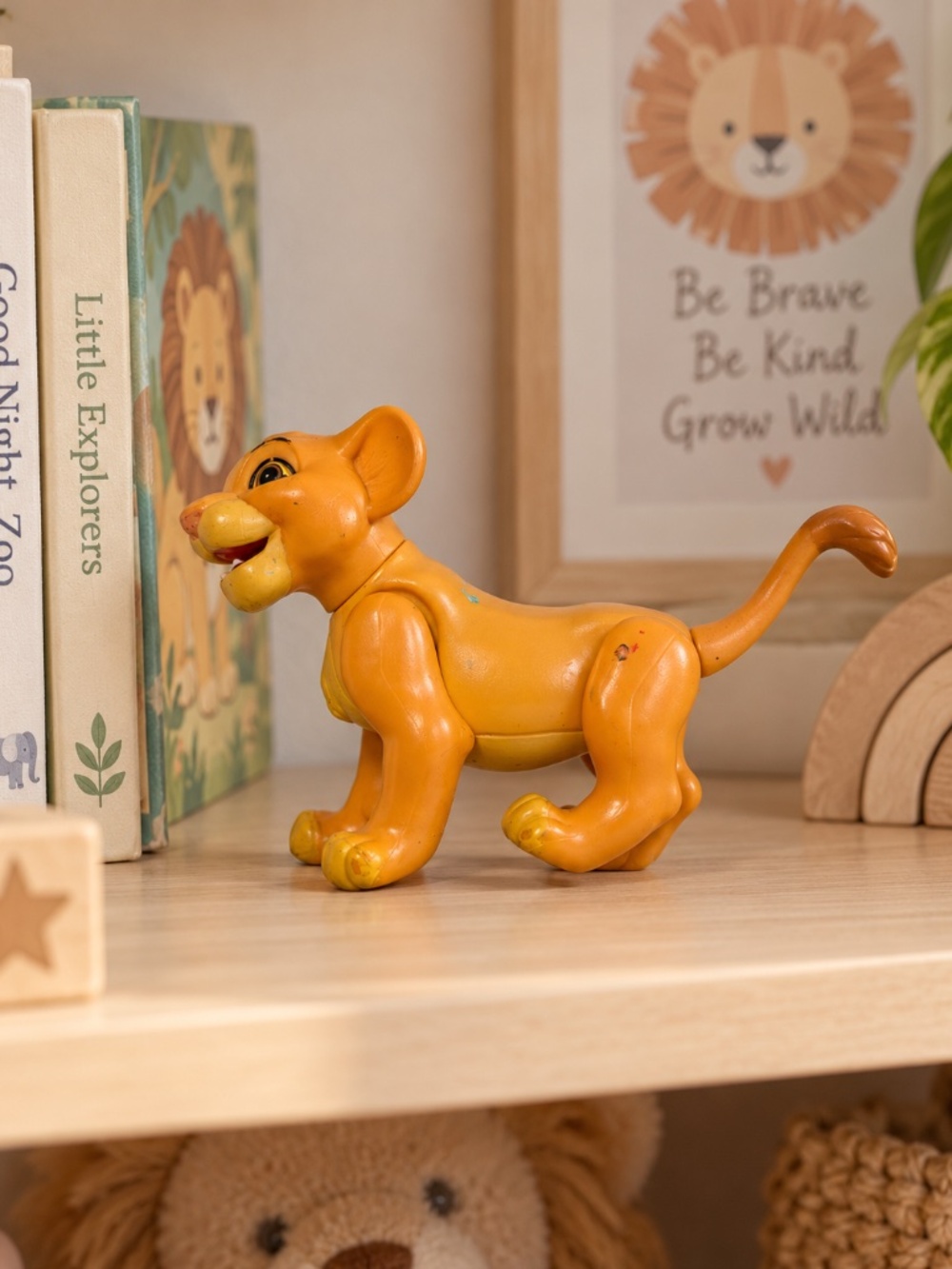 Vintage 1994 Mattel Disney The Lion King Young Simba Action Figure Toy